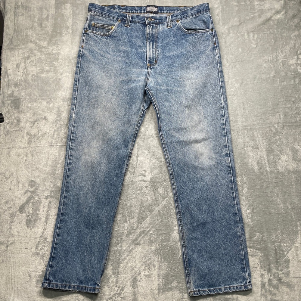 Diamond Gusset‎ Jeans Mens 40x32 Blue Straight Leg Made in USA Cotton DMR-104